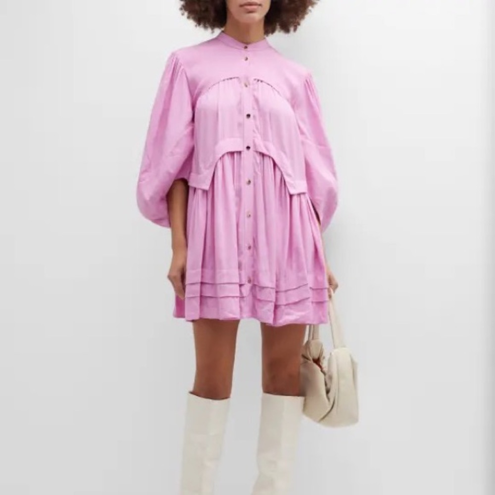 Acler Bullard Button-Front Mini Dress